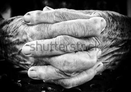 Stock photo: Old female hands