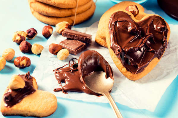 Cream cookies Stock photo © badmanproduction