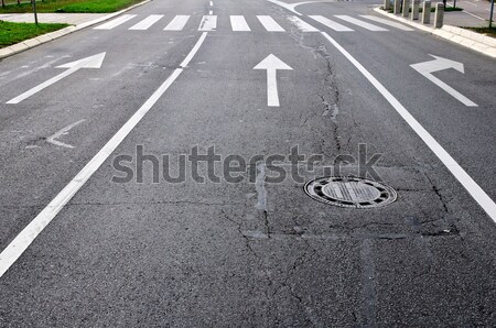 Road arrows Stock photo © badmanproduction
