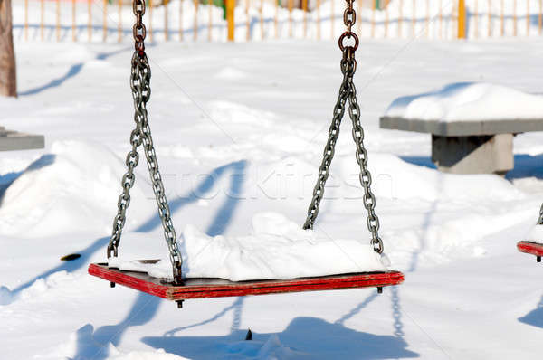 Winter swing Stock photo © badmanproduction