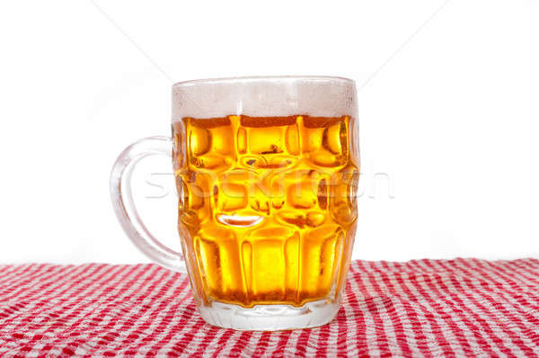 Foto stock: Pinta · cerveza · aislado · blanco · fiesta · luz