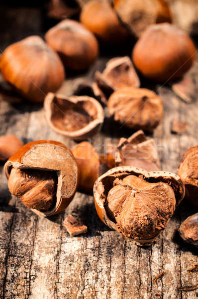 Hazelnuts Stock photo © badmanproduction