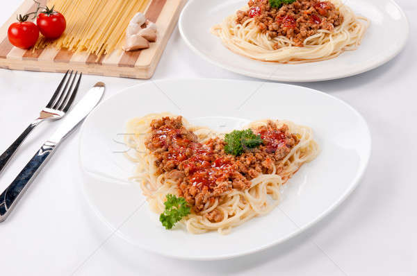 Spaghetti bolognese Stock photo © badmanproduction