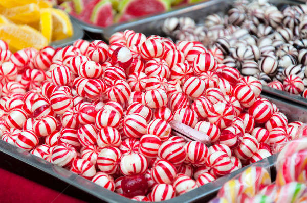 Red and white bonbons Stock photo © badmanproduction
