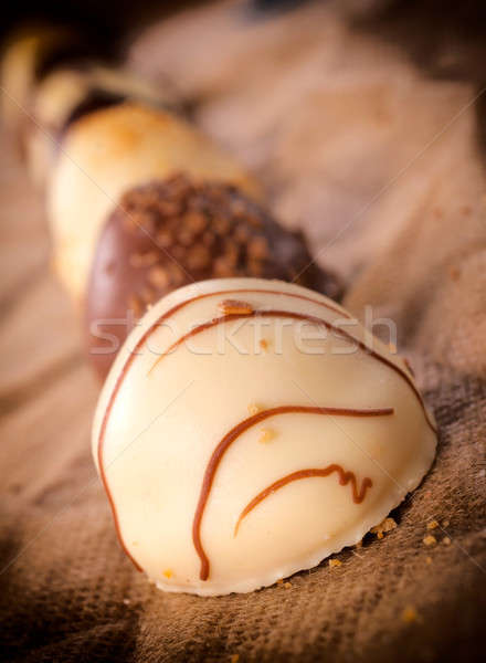 Stock photo: Chocolate and caramel