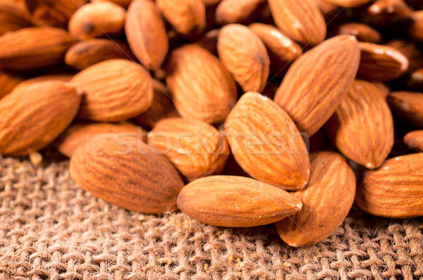 Stock photo: Raw almonds