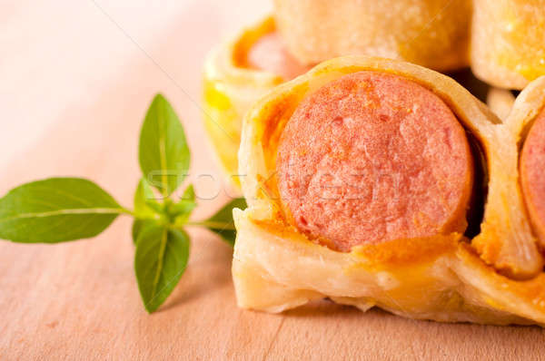 Mini saucisse macro saucisses alimentaire [[stock_photo]] © badmanproduction