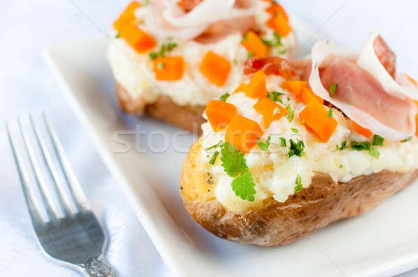 Cheese and potatoe Stock photo © badmanproduction