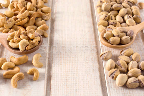 Pistachios and cashew nuts  Stock photo © badmanproduction