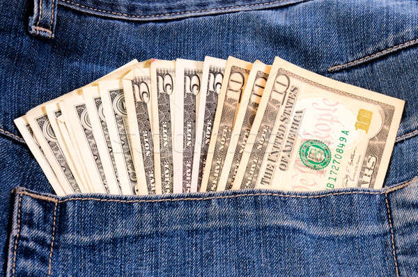 Money in the pocket Stock photo © badmanproduction