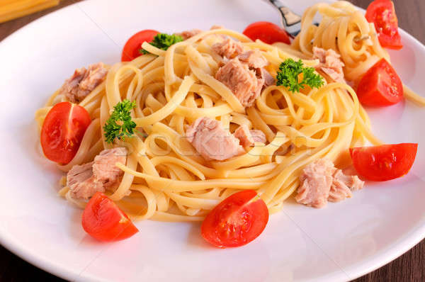 Spaghetti tuna Stock photo © badmanproduction