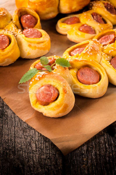 sausage and pastry Stock photo © badmanproduction