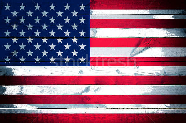 American flag Stock photo © badmanproduction