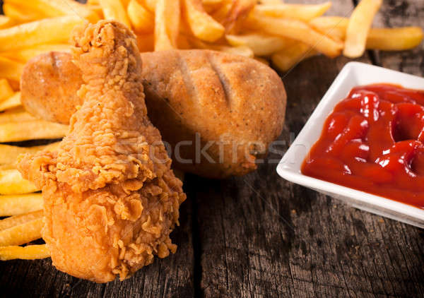 Chicken meal Stock photo © badmanproduction