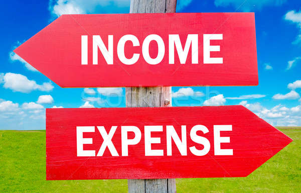 Stock photo: Income and expense