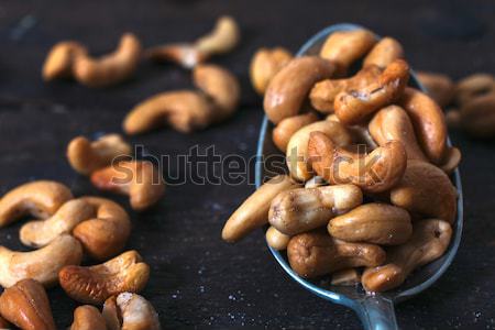 Fried cashew nuts Stock photo © badmanproduction