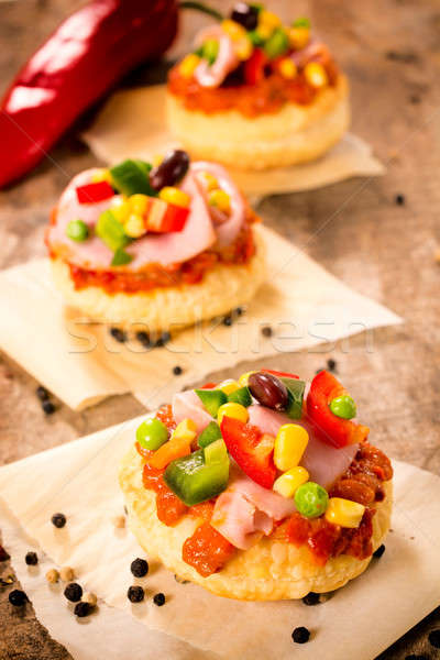 Sandwich focus selectiv mini alimente Imagine de stoc © badmanproduction