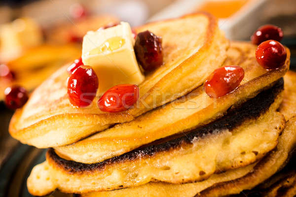 Glazed pancakes Stock photo © badmanproduction