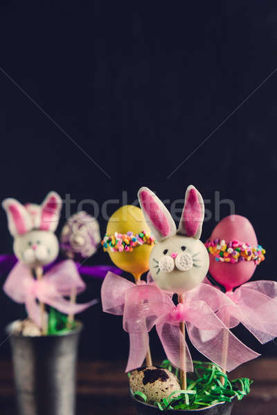 Easter cake pops Stock photo © badmanproduction