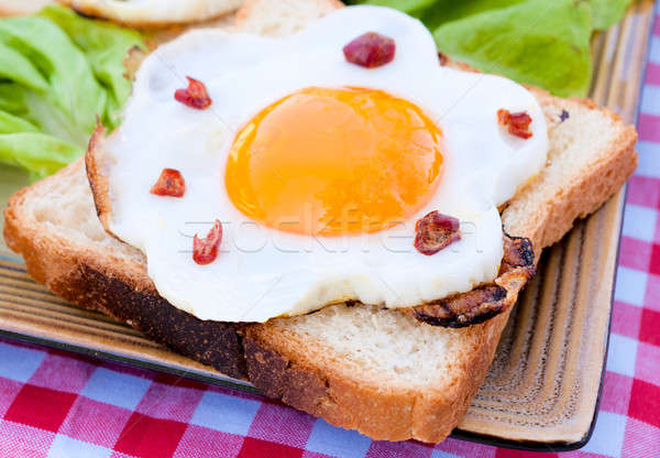 Serbian egg sandwich Stock photo © badmanproduction