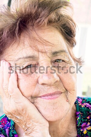 Old female portrait Stock photo © badmanproduction