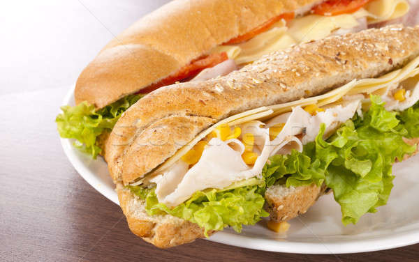 Tasty sandwiches Stock photo © badmanproduction