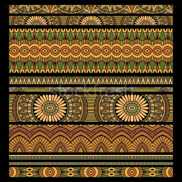 Abstrakten Vektor tribal ethnischen Streifen Stock foto © balabolka
