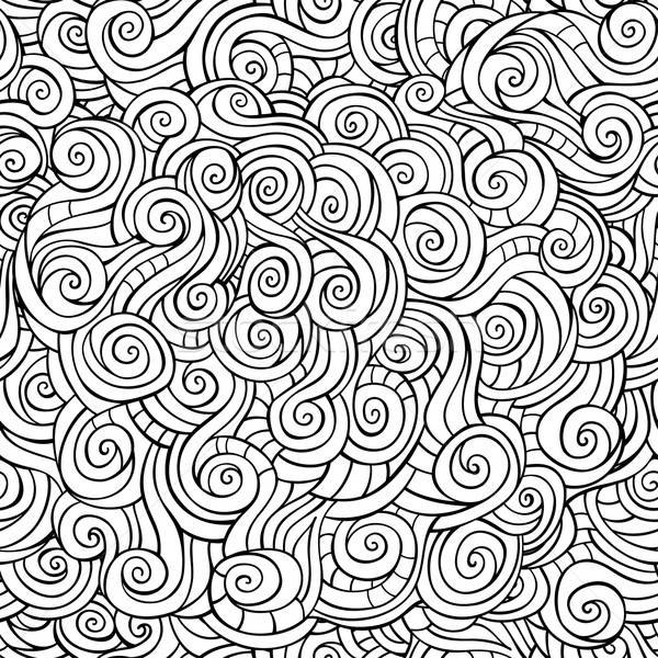 Vector contour naadloos abstract patroon Stockfoto © balabolka