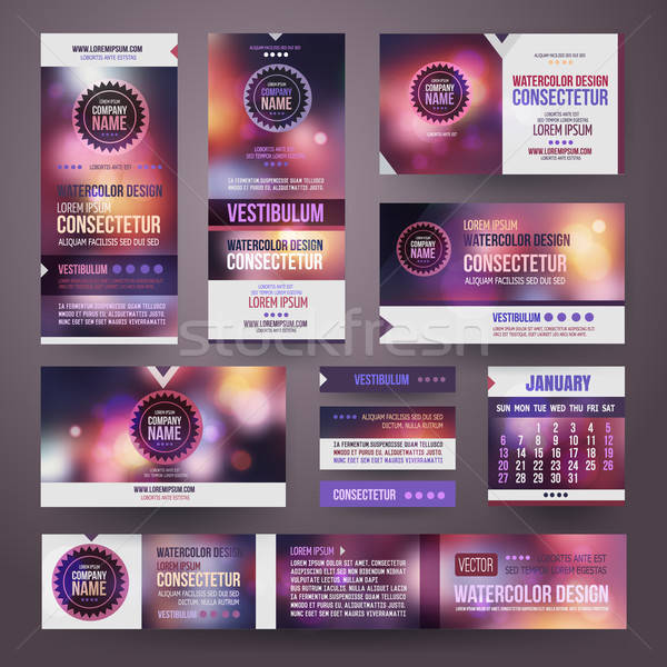 Vector Corporate identity templates Stock photo © balabolka