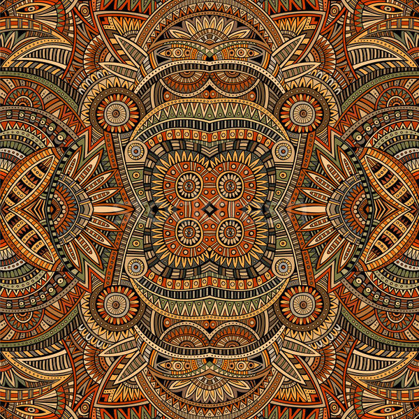 Abstract vector tribal etnic floare Imagine de stoc © balabolka