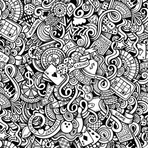 Karikatür karalamalar kumarhane stil vektör Stok fotoğraf © balabolka