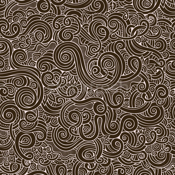 Decorative hand drawn doodle nature ornamental curl vector Stock photo © balabolka
