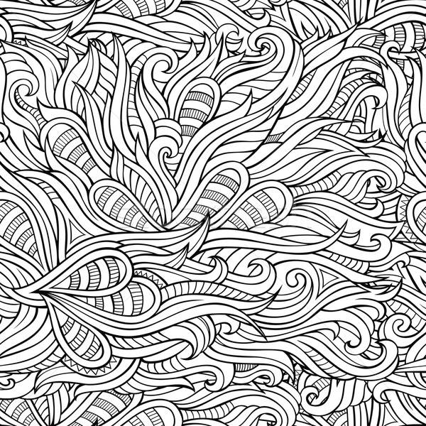 Abstract vector decorative nature hand drawn seamless pattern Stock photo © balabolka