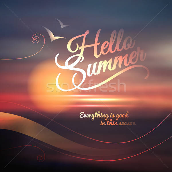 Creative graphic message for your summer design. Stock photo © balabolka