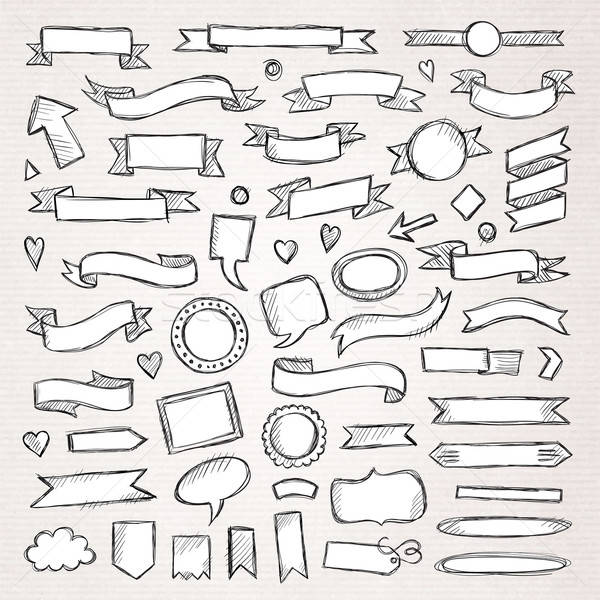 Hand drawn sketch hand drawn elements. Vector illustration. Stock photo © balabolka