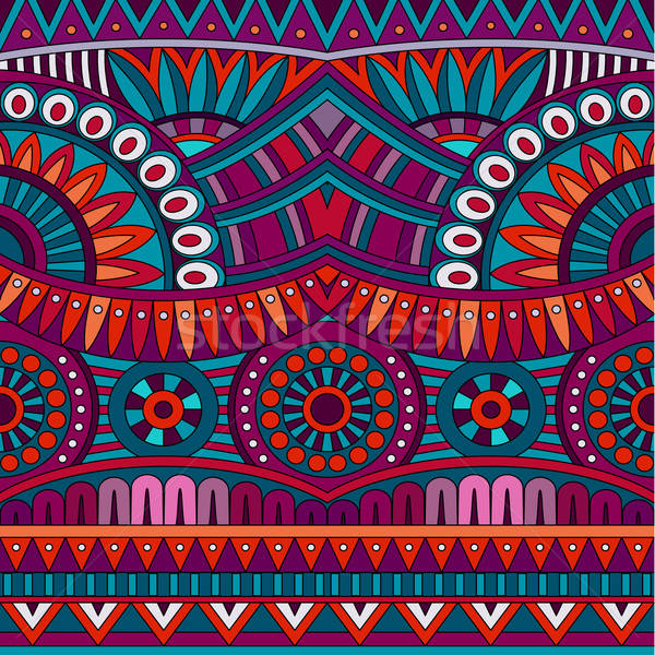 Abstract vector tribal etnic fara sudura Imagine de stoc © balabolka