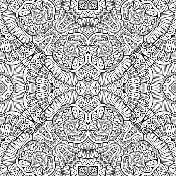 Abstract vector decorative ethnic hand drawn sketchy contour sea Stock photo © balabolka