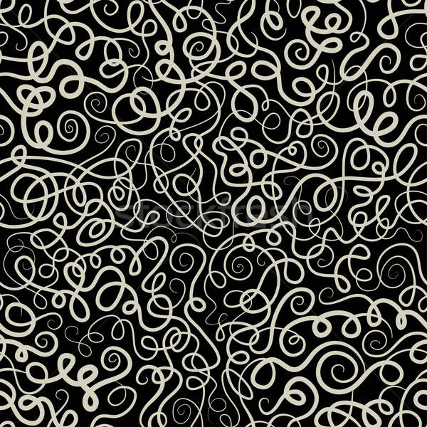 Decorative curly waves lines pattern Stock photo © balabolka