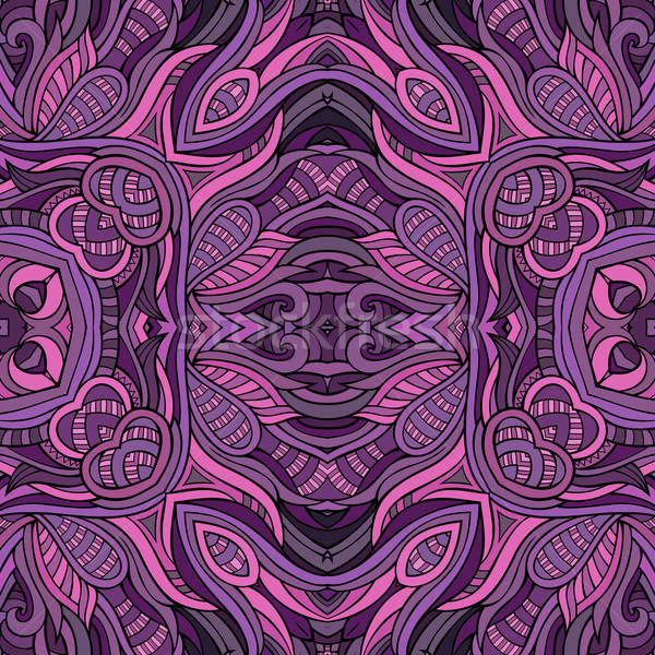 Foto stock: Abstrato · vetor · tribal · étnico · decorativo · floral