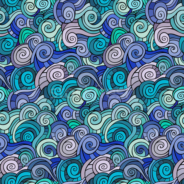 Waves and curls pattern. Stock photo © balabolka