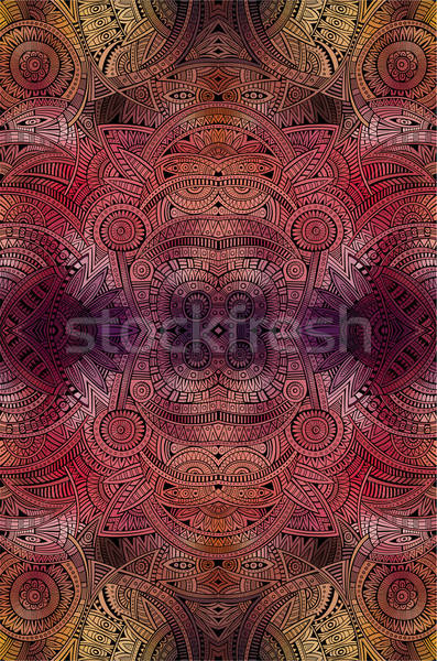 Stock foto: Abstrakten · Vektor · tribal · ethnischen · Mode