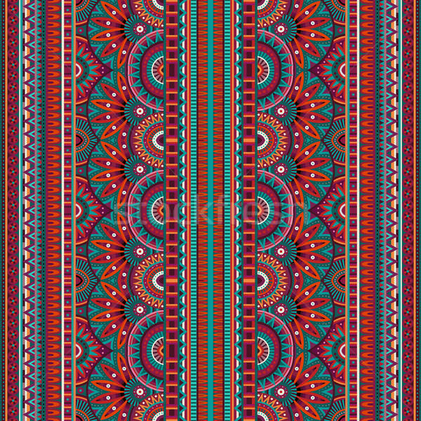 Tribal etnic abstract vector floare Imagine de stoc © balabolka