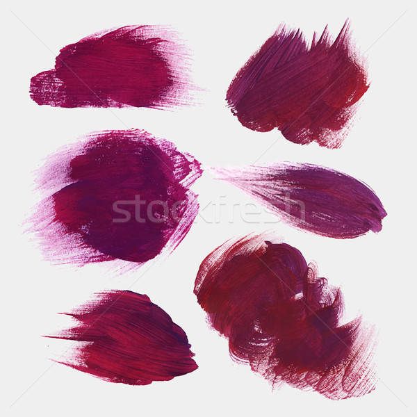 Vector hand drawn paint stains Stock photo © balabolka