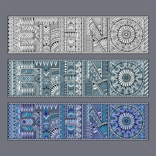 Abstract concept ethno pattern Stock photo © balabolka