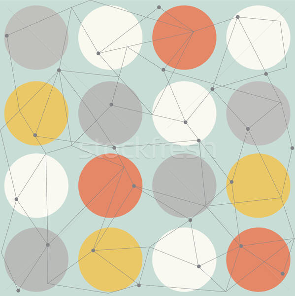 Stock photo: scandinavian geometric modern seamless pattern