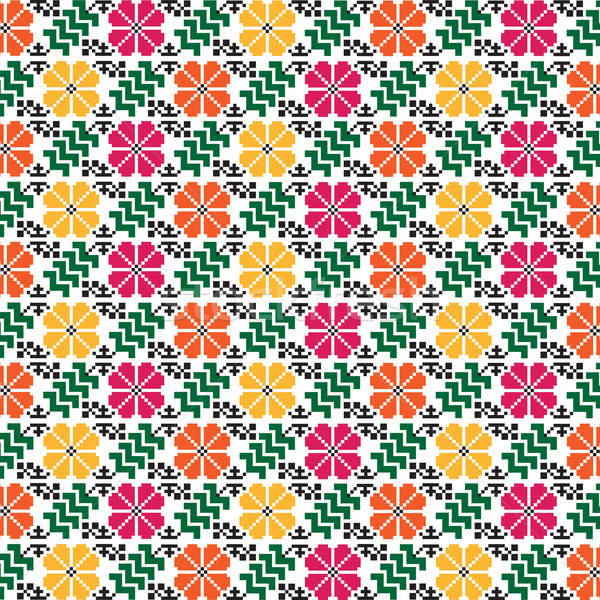 seamless ethnic pattern Stock photo © balasoiu