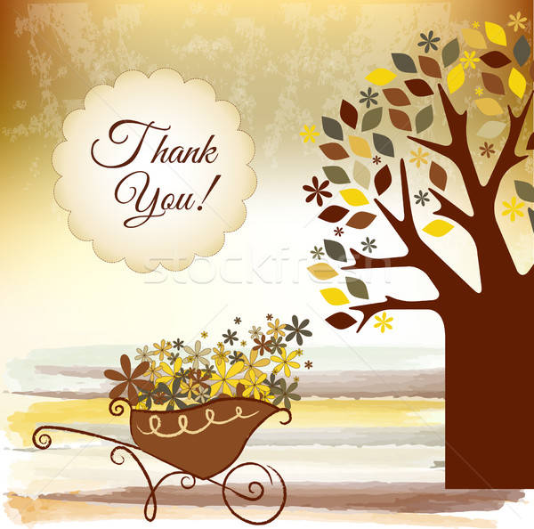 Thank you card Stock photo © balasoiu