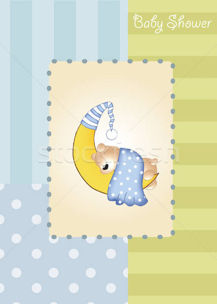 baby shower card Stock photo © balasoiu