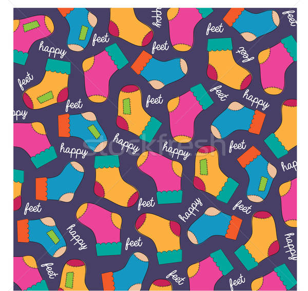 Naadloos sokken textuur abstract ontwerp achtergrond Stockfoto © balasoiu
