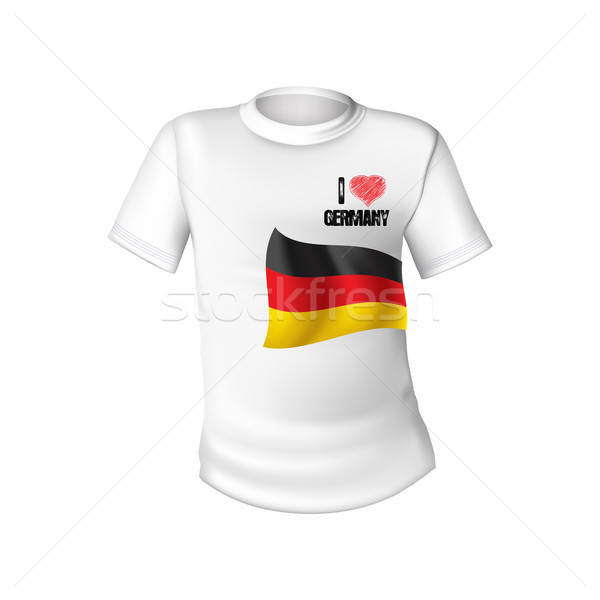 German t-shirt flag Stock photo © balasoiu